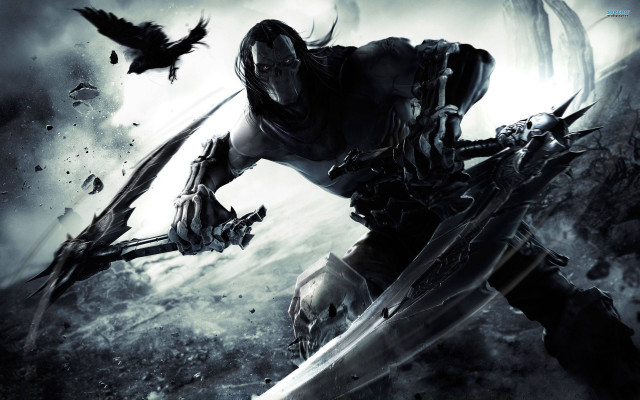 Man sword bird flying sky #3 free wallpaper - medium preview image