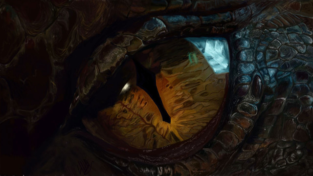 Dragon eye yellow iris black free wallpaper - medium preview image