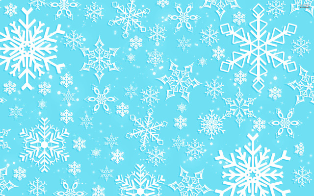 Blue background white snowflakes top free wallpaper - medium preview image