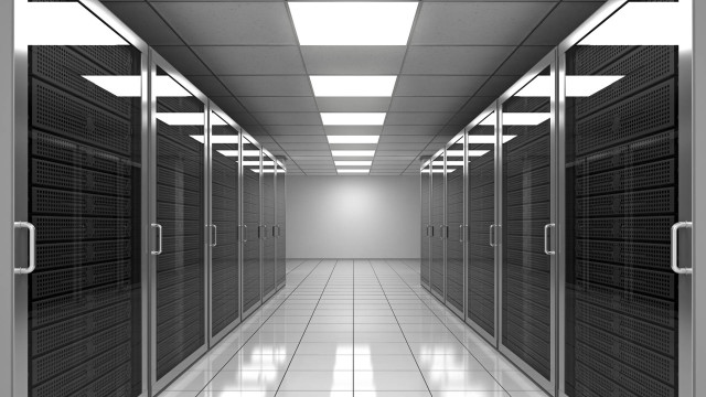 Long hallway servers light end free wallpaper - medium preview image