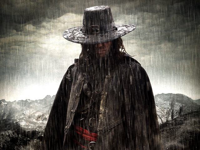 Man hat coat rain gun free wallpaper - medium preview image
