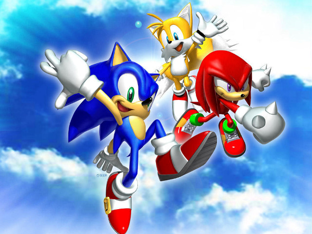 Sonic tails flying blue sky free wallpaper - medium preview image