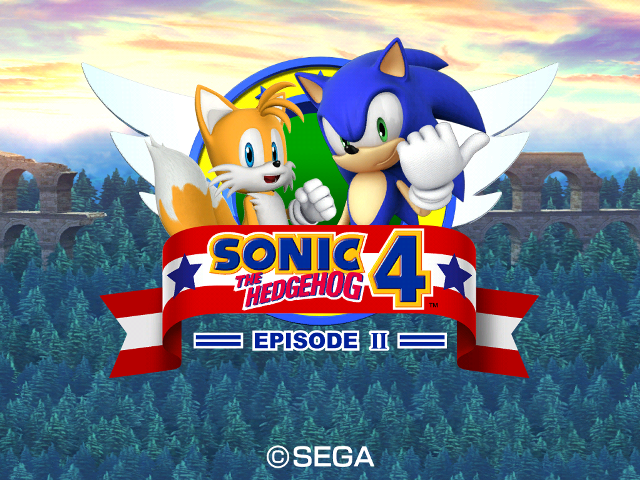 Sonic the hedgehog 4 logo free wallpaper - medium preview image