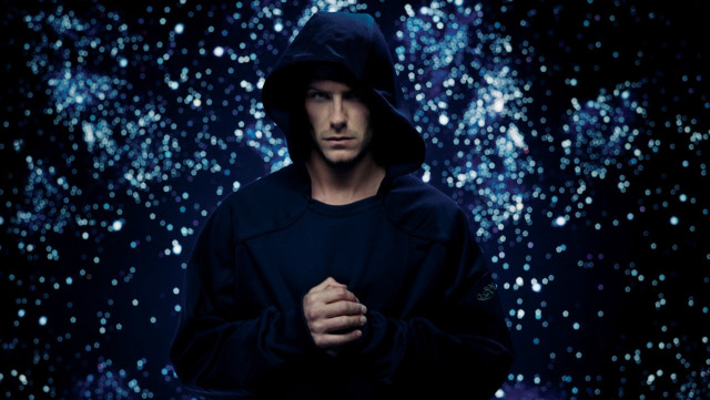 Man hooded jacket stars hologram free wallpaper - medium preview image