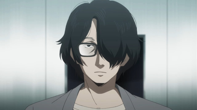 Man glasses gray shirt staring free wallpaper - medium preview image