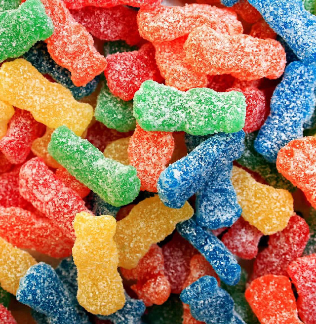 Gummy bears white background blue free wallpaper - medium preview image