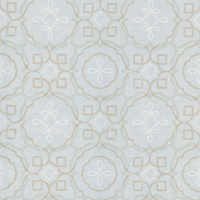 Blue beige wallpaper pattern foliage free wallpaper - medium preview image