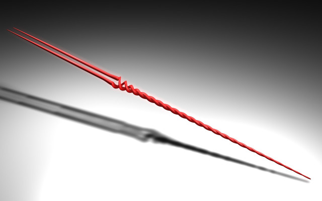 Red wire white surface sharp free wallpaper - medium preview image