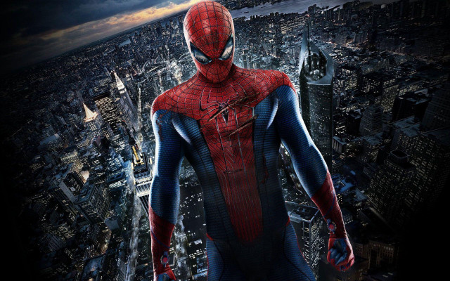 Man spider suit cityscape night #3 free wallpaper - medium preview image