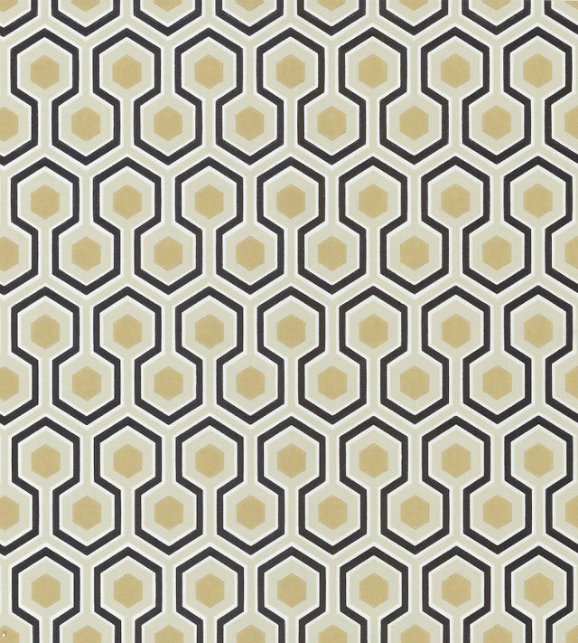 Black white pattern yellow background free wallpaper - medium preview image