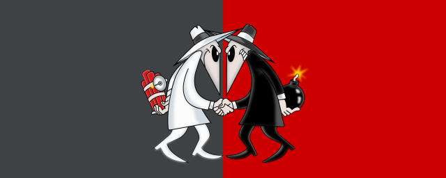 Cartoon couple holding hands red free wallpaper - medium preview image