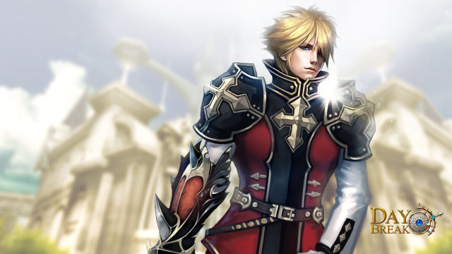 Man red black outfit castle free wallpaper - medium preview image
