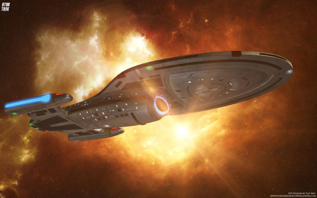 Spaceship starry sky brightlight redyellow free wallpaper - medium preview image