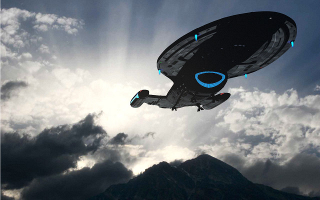 Eve rider aircraft flying cloudy free wallpaper - medium preview image