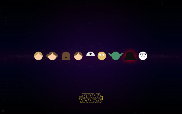 Star wars poster faces dark #2 free wallpaper - medium preview image