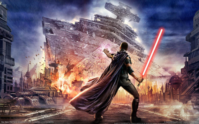 Star wars man lightsaber giant free wallpaper - medium preview image