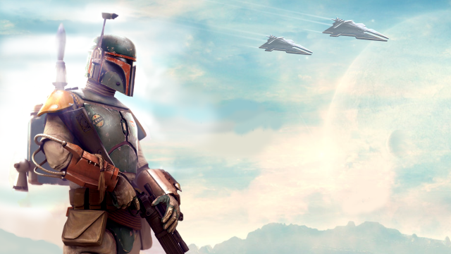 Man star wars outfit holding free wallpaper - medium preview image