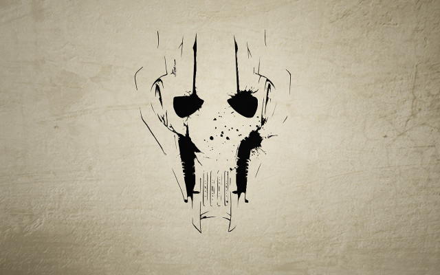 Black white skull wall grungy free wallpaper - medium preview image