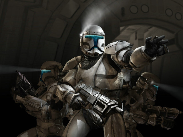 Futuristic man suit gun pointing free wallpaper - medium preview image