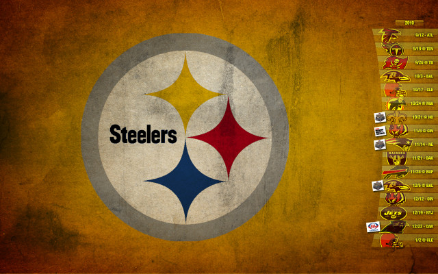 Pittsburgh football team logo wall free wallpaper - medium preview image