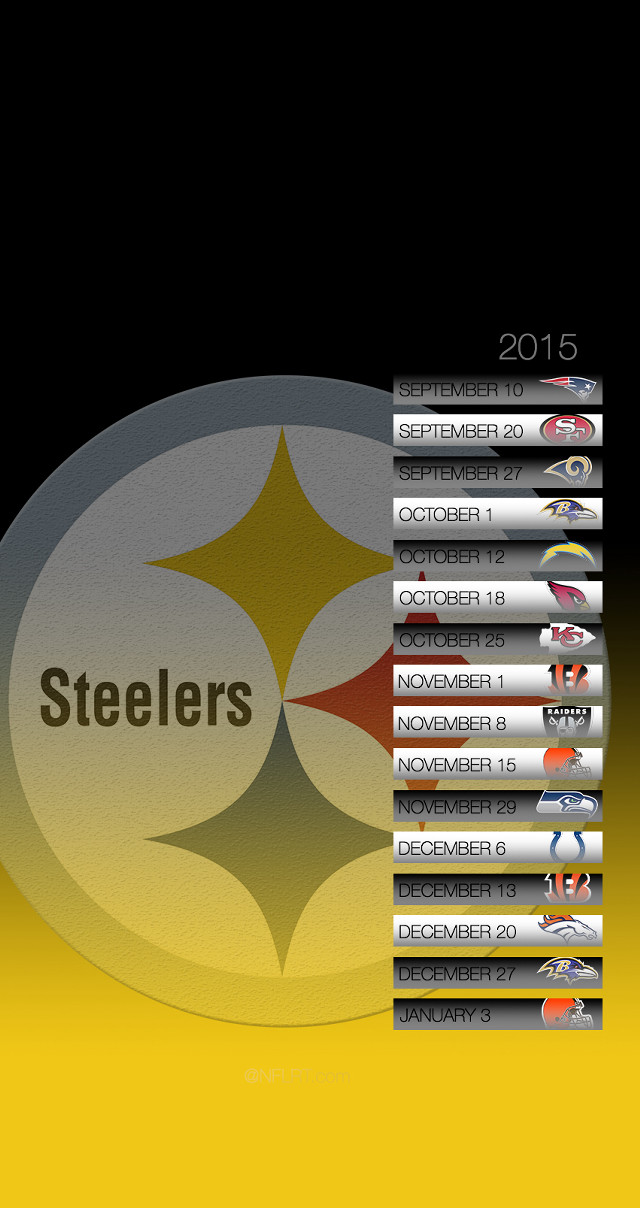 Yellow black pittsburgh football logo free wallpaper - medium preview image