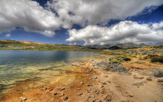 Lake mountains cloudy sky dirt #2 free wallpaper - medium preview image