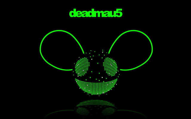 Green mouse black background green #2 free wallpaper - medium preview image