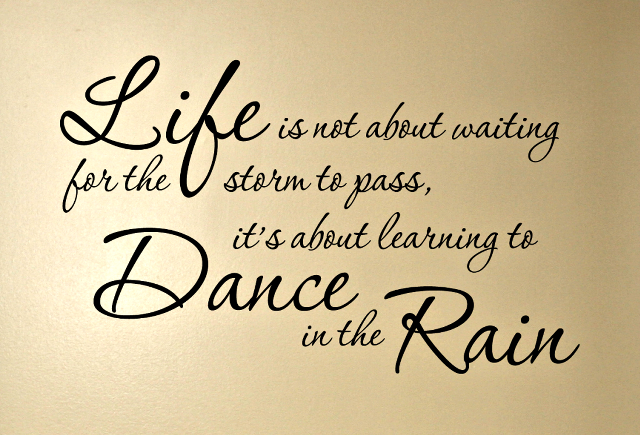 Wall quote rain dance art free wallpaper - medium preview image