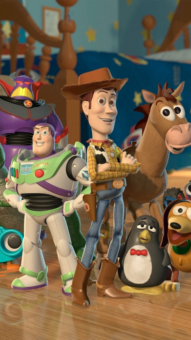 Cartoon character group horse penguin free wallpaper - medium preview image