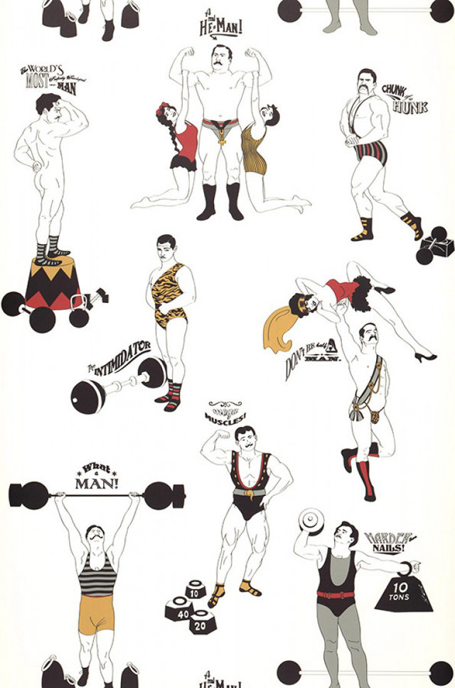 Man poses activities poster different free wallpaper - medium preview image