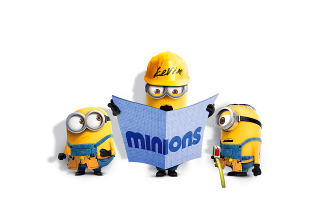 Minions sign fireman tool character free wallpaper - medium preview image