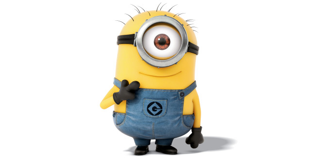 Cartoon character bow tie minion free wallpaper - medium preview image