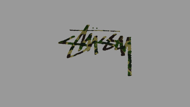 Japan sign gray green brush free wallpaper - medium preview image