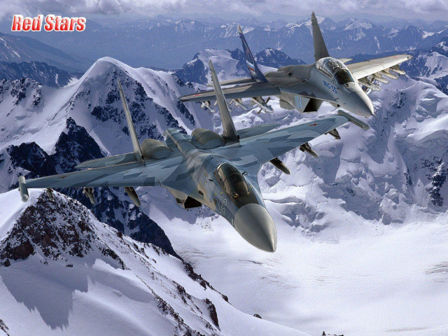 Jets flying mountain range snow free wallpaper - medium preview image