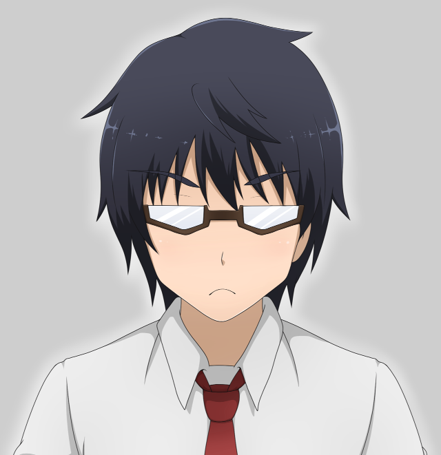 Man glasses tie serious staring free wallpaper - medium preview image