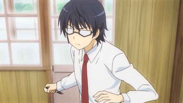 Man tie glasses window knife free wallpaper - medium preview image