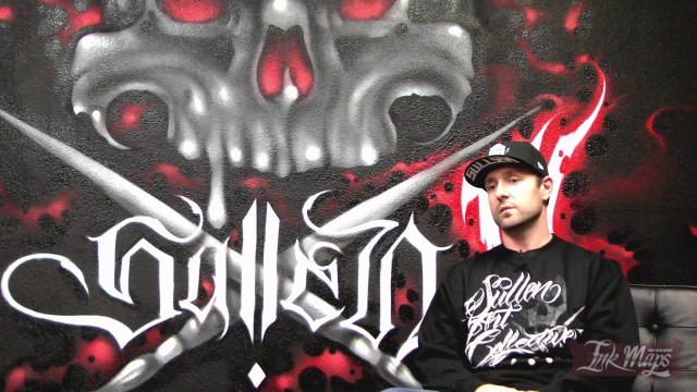 Man couch graffiti wall skull free wallpaper - medium preview image