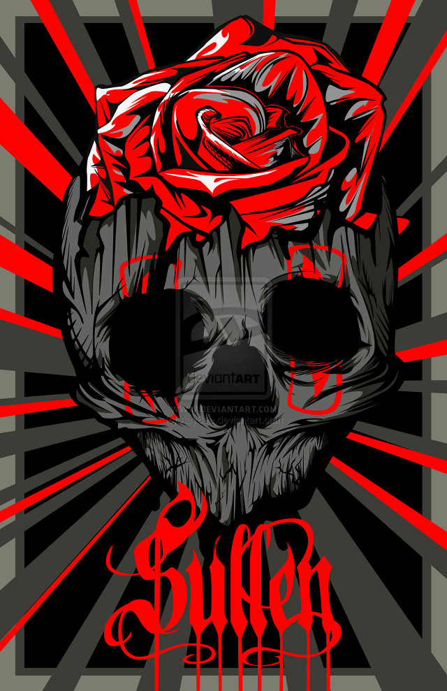 Skull rose sugar head image free wallpaper - medium preview image
