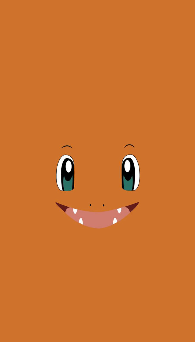 Cartoon face big smile orange free wallpaper - medium preview image