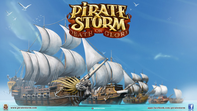 Pirate ship ocean banner pirate free wallpaper - medium preview image