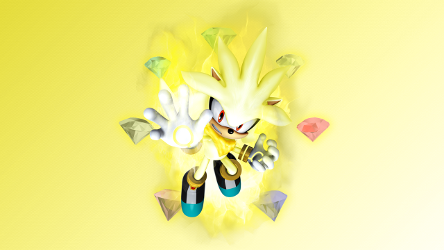 Sonic the hedgehog clock yellow free wallpaper - medium preview image