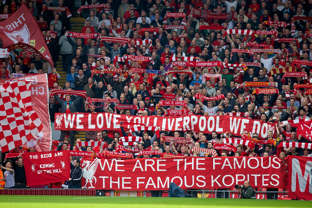 Fans signs stadium soccer ball free wallpaper - medium preview image