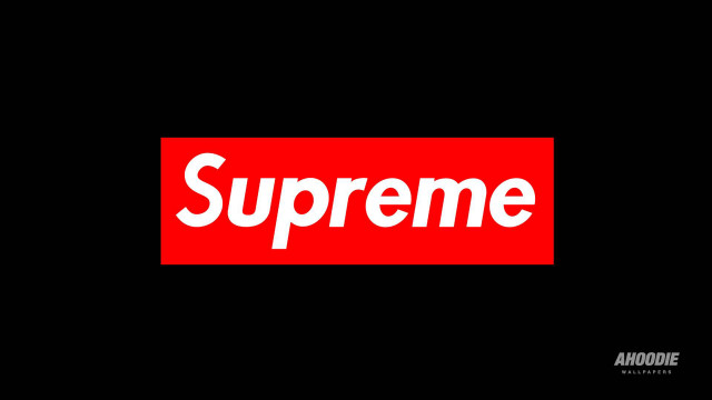Red supreme sticker black background #2 free wallpaper - medium preview image