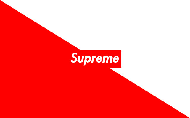 Red white background supreme stripe free wallpaper - medium preview image