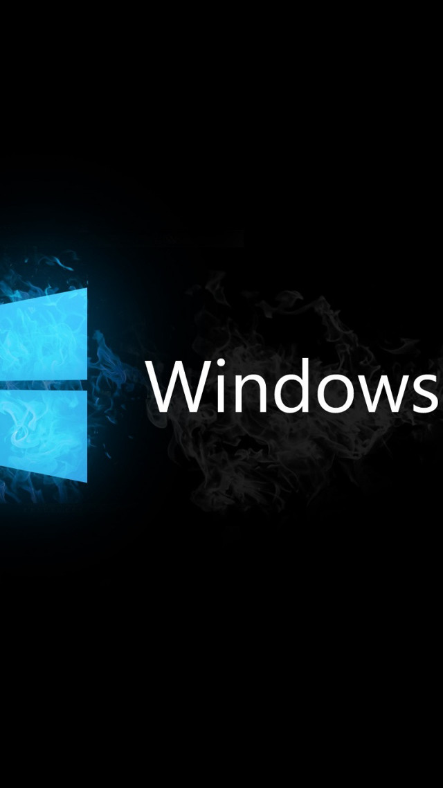 Black background blue window logo #3 free wallpaper - medium preview image