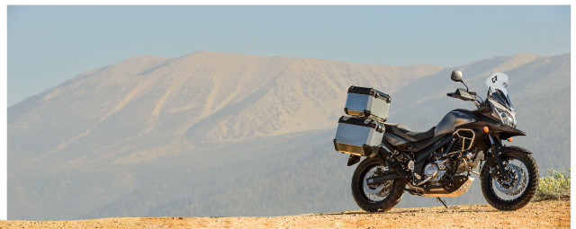 Motorcycle dirt road mountain range #2 free wallpaper - medium preview image