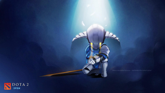Cartoon character sword dark room free wallpaper - medium preview image