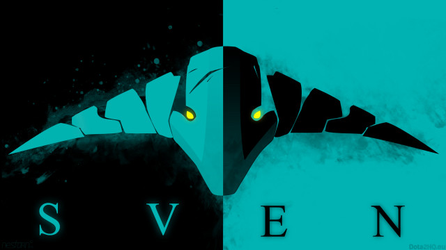 Stylized bird glowing eyes name free wallpaper - medium preview image