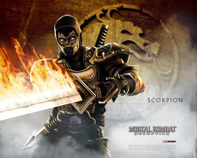 Man black mask sword flamed free wallpaper - medium preview image
