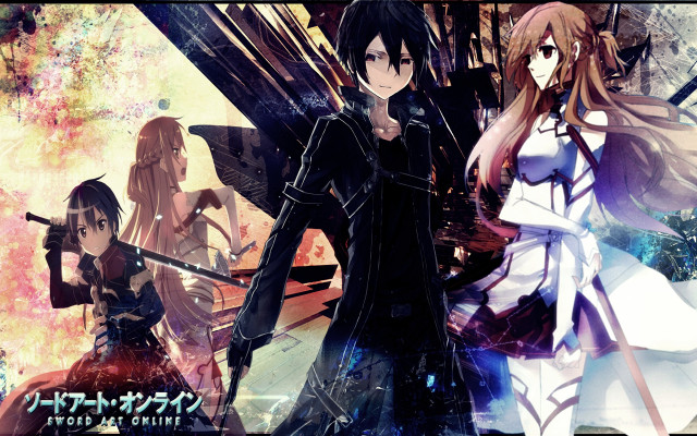 Anime characters city lights group free wallpaper - medium preview image